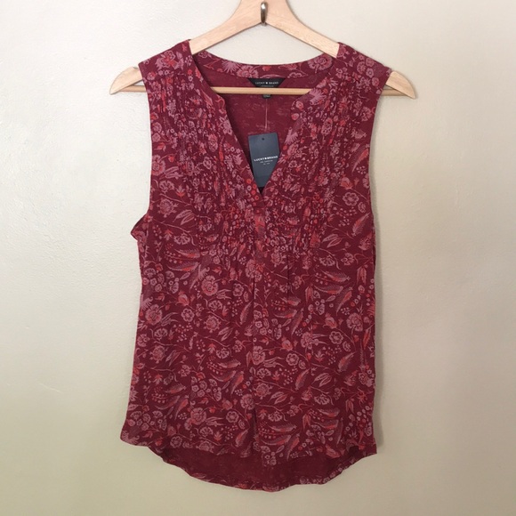 NEW Lucky Brand Floral Tank - Picture 1 of 6